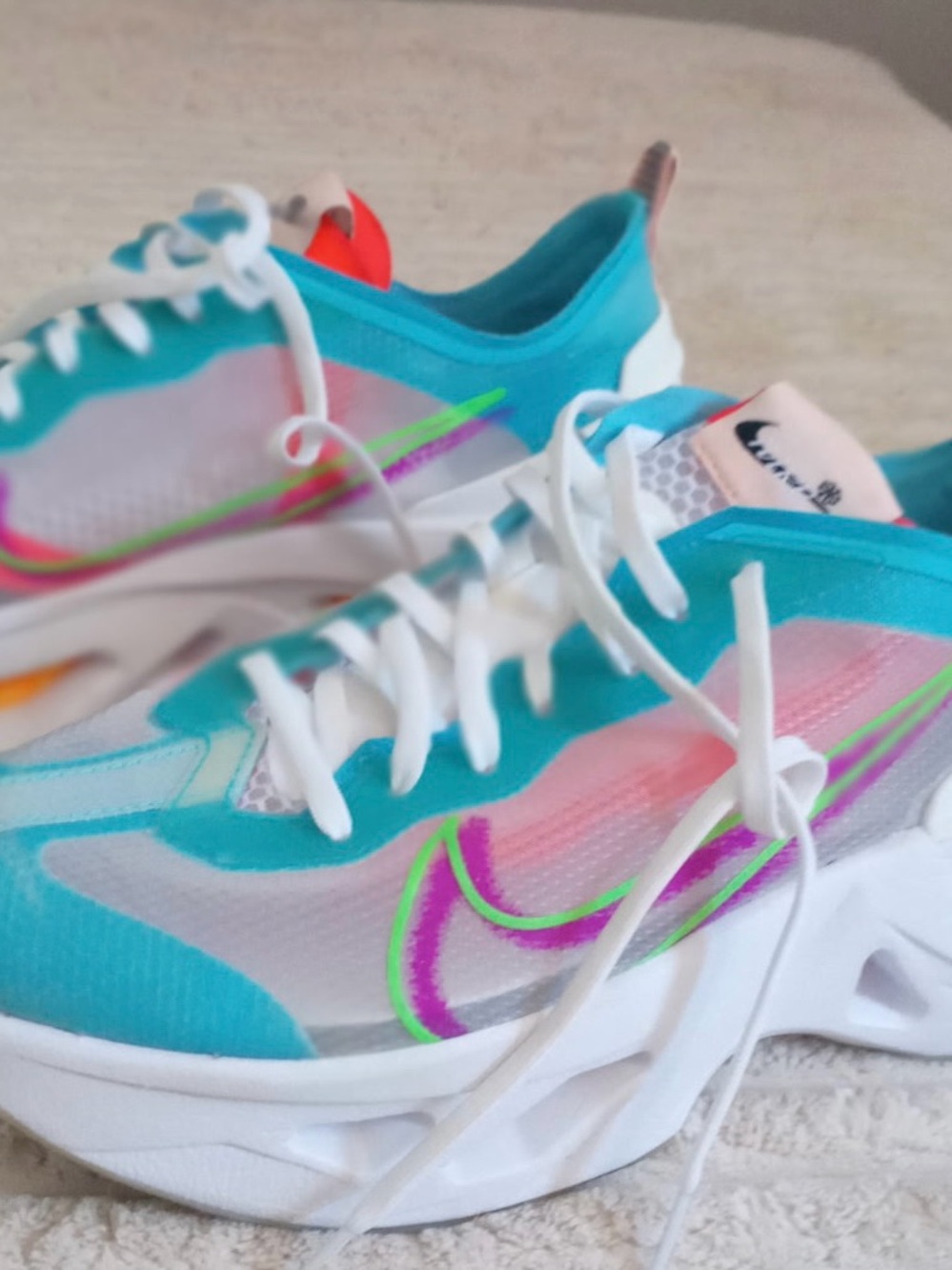 Nike Turquoise, Pink & Neon Accent Running Shoes